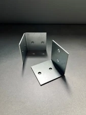 Commercial Grade Galvanized 2"x2"x2" Angle Bracket 90 degree bend (4) 1/4" holes