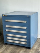 Used Stanley Vidmar 6 Drawer Cabinet Industrial Tool Storage 30x28x33 Lista
