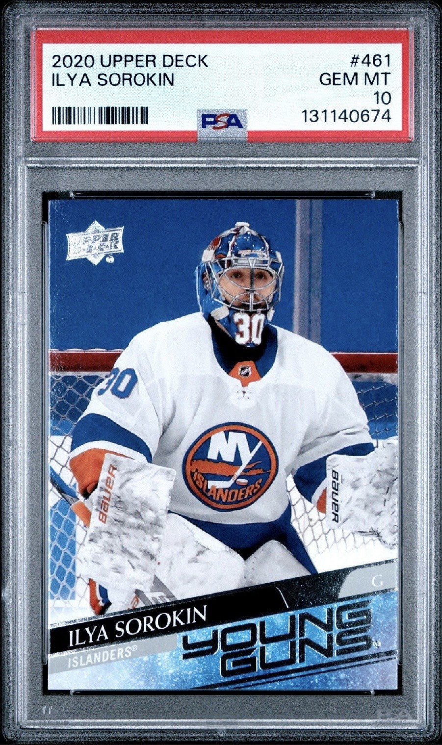 2020 Upper Deck Young Guns #461 Ilya Sorokin RC Rookie PSA 10