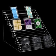 12“ Wax Melt Holder Display 7 Tier Acrylic Riser Display Stands Wax Melts Sto...