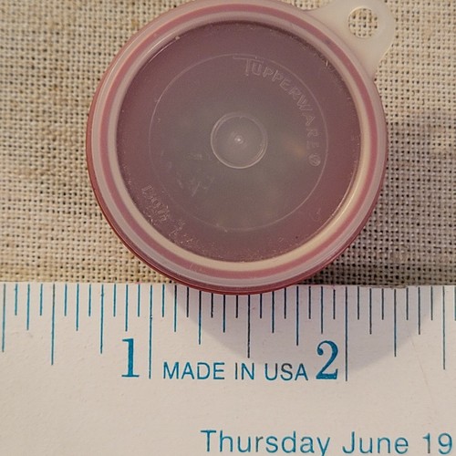 Vintage Tupperware Red Mini Wonderlier Bowl Keychain 1306-9 - Picture 5 of 5