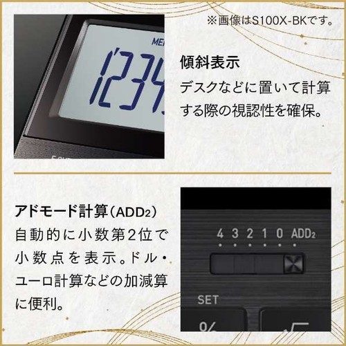 CASIO S100X-BU Premium Calculator Navy Hi-end Flagship SPCIAL ONE S100 12 digits - Picture 3 of 9