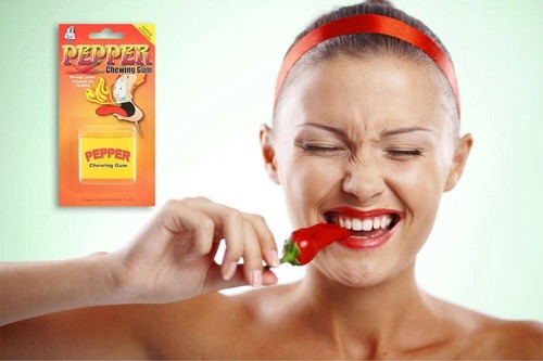 2-Pack Pepper Chewing Gum, Hot Candy Joke Prank Gag, Chewing Gum Party Spicy Fun - Picture 5 of 14