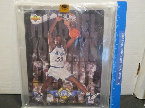 1993 UPPER DECK AUTENTICATO 9x16 SHAQUILLE O'NEAL FT16 CARD 626/10000 - Foto 1 di 4