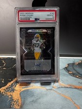 2022 Obsidian Football Romeo Doubs Rookie AUTO Silver 3/199 Packers GMT 10