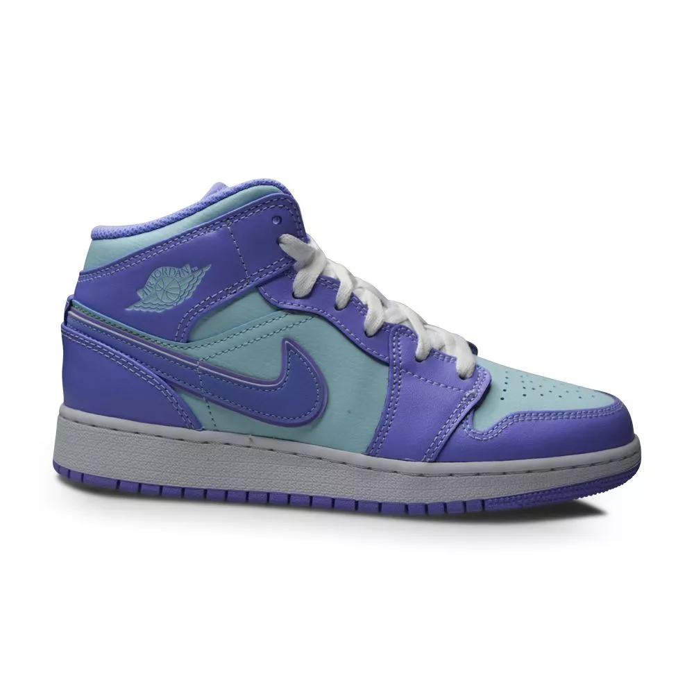 Juniors Nike Air Jordan 1 Mid (GS) - 554725 500 - Purple Pulse Arctic Punch  | eBay
