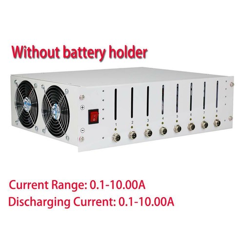 EBC-X 8 Kanäle 18650 Batteriekapazitätstester mit Batteriehalter Ladung & 10A - Bild 2 von 8