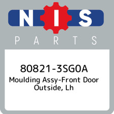 80821-3SG0A Nissan Moulding assy-front door outside, lh 808213SG0A, New Genuine 