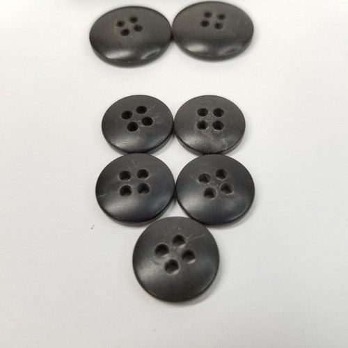 Norman Hilton 7 Buttons Jacket Spare Replacement Grayish Black Sport Coat - Picture 5 of 5