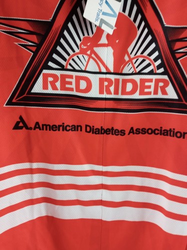 Primal Bicycle Jersey Men Size 2XL Red with Back Pocket Pouch Full Zip Up  - Picture 3 of 12