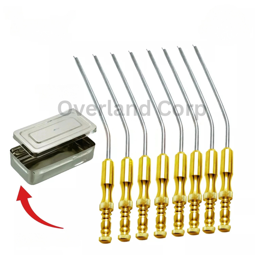 Juego de 8 instrumentos quirúrgicos Frazier con punta atraumática - Imagen 1 de 5