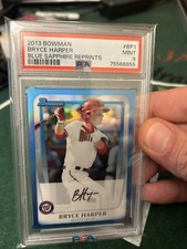 2013 Bowman Blue Sapphire Reprints * Bryce Harper * #BP1 * PSA 9 Low Pop
