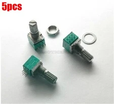 5Pcs 6 Pin 10K Ohm For Power Amplifier B10K Linear Rotary Potentiometer New I kg
