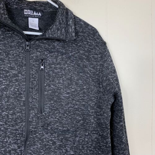 WFS Element Gear Men’s Gray Sweater Jacket - Size Large - Picture 2 of 7