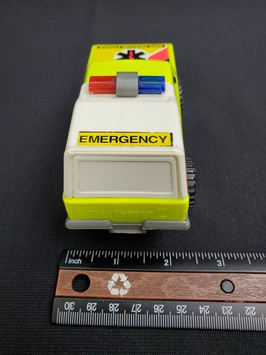 Vintage 1989 Buddy L Corp Plastic Toy EMS Rescue Force SUV, Lights, Siren, Works - Picture 4 of 11