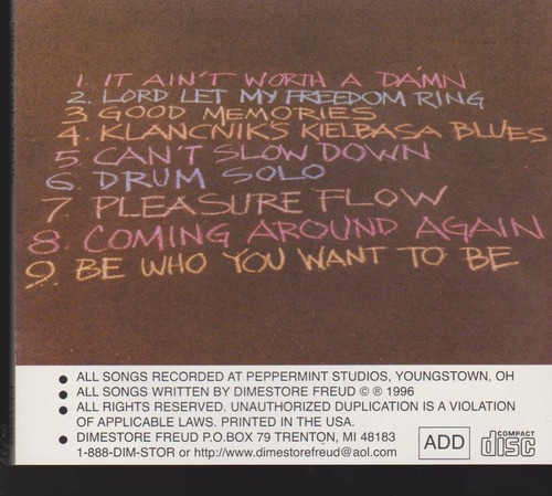 DIMESTORE FREUD CD: "DIMESTORE FREUD" OOP INDIE ROCK 1996 - Imagen 2 de 2