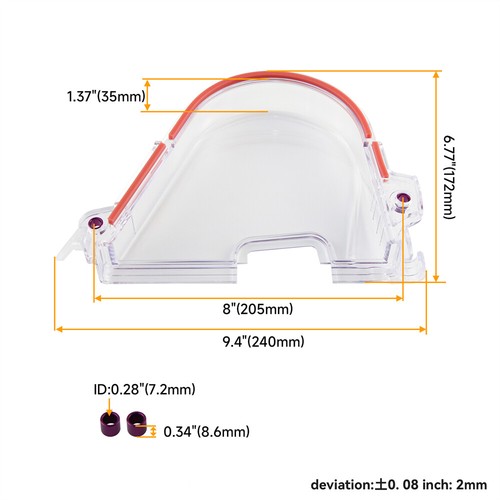 Klare Zahnriemenabdeckung für Nockenwellenrad für Honda Civic D15 D16 SOHC 96–00 - Picture 7 of 10