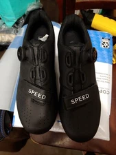 Scurtain Unisex Road Bike Cycling Shoes Black Size:39