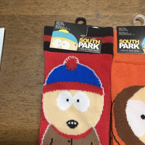 South Park Crew Socks 5 Pairs Men Sizes 6-12 Stan, Cartman, Kyle,Kenny Brand New - Picture 7 of 20