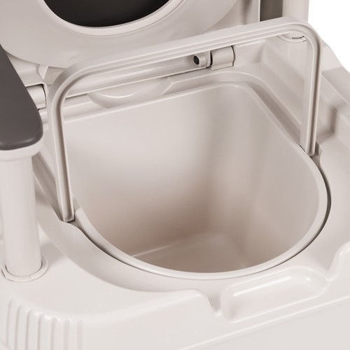 Mobiler Toilettenstuhl 37-52cm verstellbar für Erwachsene Senioren Badesitz Nachtkommode - Bild 8 von 14