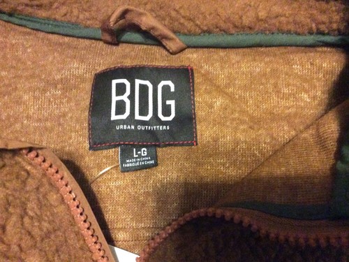 Urban Outfitters BDG Sherpa Fleece Jacket - Size Large - Picture 5 of 12
