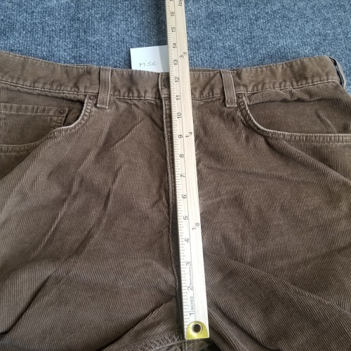 Levis Strauss Pants Men 38x32 Chocolate Brown Corduroy Loose Straight (36x30) - Picture 8 of 16