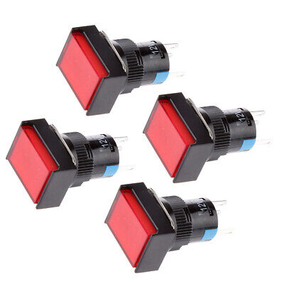 Dc 12v Push Button Interruptor Momentary Auto Reset Con Luz Dc 12v Push Button Interruptor Momentary Auto Reset Con Luz