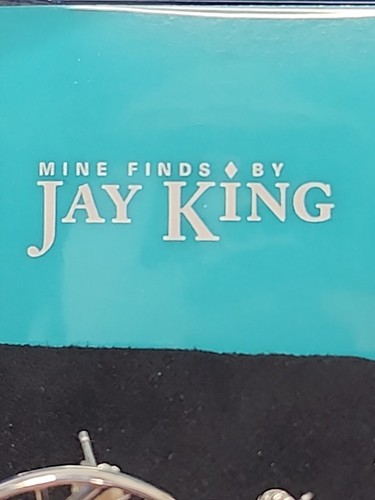 SELTEN...Jay King Sterling/lila Kupfer Türkis Ohrhänger, wunderschön neu mit Etikett - Bild 6 von 6