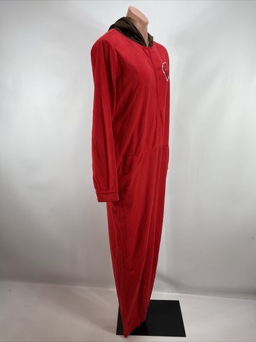 Wisconsin Badgers Bucky Sideline L Pajamas One Piece Jumpsuit Costume sz L - Picture 6 of 11