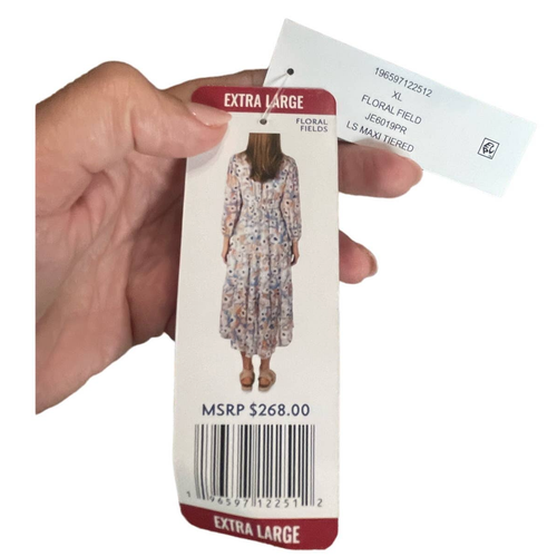 Joie Damen Maxikleid geblümt Gr. XL fließend Cottagecore Frühling feminin - Bild 7 von 11