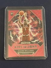 2021 Prizm Draft Picks Ziaire Williams #/20 PINK CIRCLES PRIZM Fireworks RC
