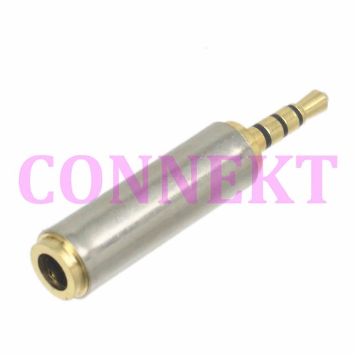 2pc 2.5mm Male Plug 3-channel to 3.5mm 1/8" Female Jack Audio Video TRRS Adapter - Picture 5 of 5