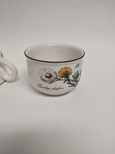 Set of 2 Villeroy & Boch Botanica Teacup Coffee Mugs Tussilago Farfara - Picture 5 of 5
