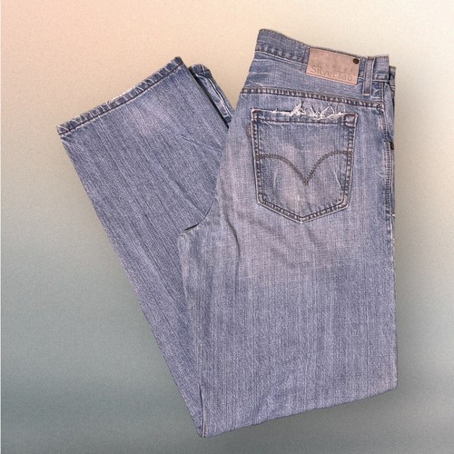 Jeans vintage Levis SilverTab blu denim uomo skater larghi etichetta:36x36 misura:36x35 - Foto 2 di 20