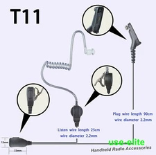 Surveillance Mic Earpiece for  APX6000 APX8000 XPR7350 XPR7550 Radio