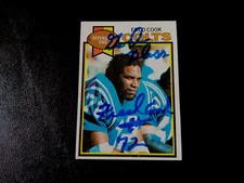 Fred Cook Autographed 1979 Topps Football Vintage Colts NFL Card #502 AUT