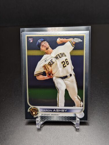 2022 Topps Chrome Base #80 Aaron Ashby - Milwaukee Brewers