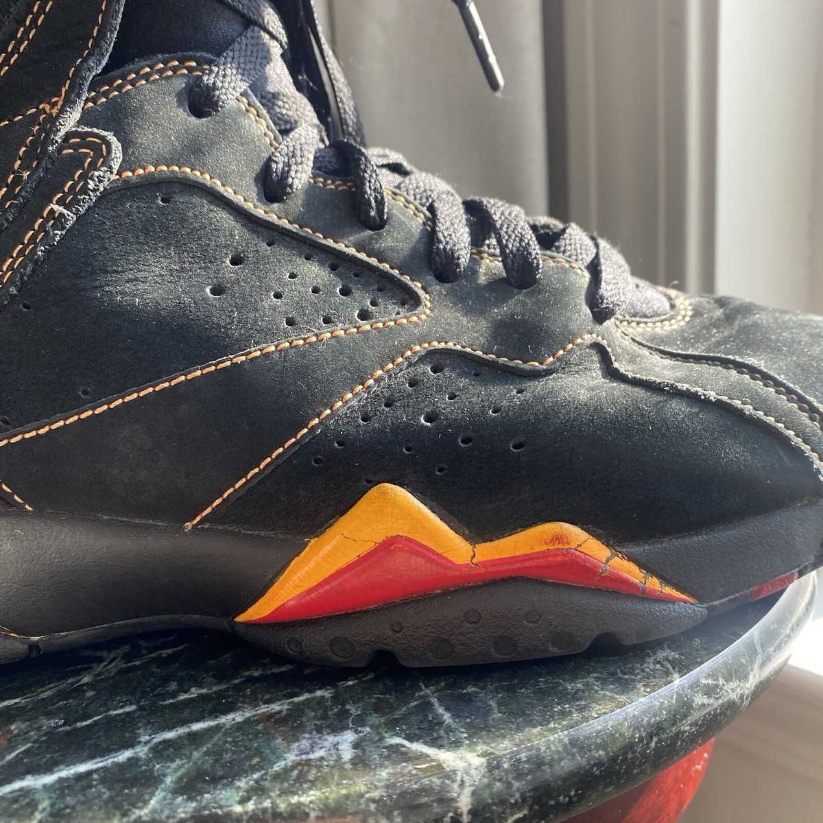Jordan 7 Citrus 2006 Men's Size 8 Nike Air Jordan VII Retro Black
