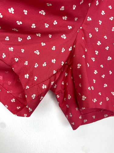 Marks&Spencer Collection Flared Shorts Pink Floral Viscose Size 16 - Picture 4 of 8