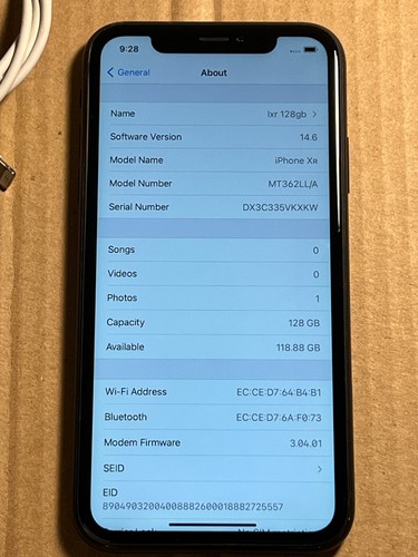 Apple iPhone XR - 128GB - Black (Unlocked) A1984 (CDMA + GSM) - Afbeelding 8 van 10