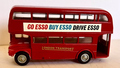 Budgie Toys London Transport double decker metal bus GO ESSO BUY ESSO DRIVE ESSO - Picture 3 of 8