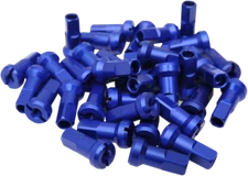 Moose Racing MX1 Billet Spoke Nipples Blue 8 Gauge #0211-0189