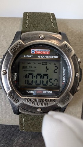 Vintage ABC Championship Sports Touch Screen Digital Watch