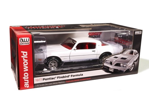 Auto World '77 Pontiac Firebird Formula Cameo Blanco Escala 1:18 Diecast Car 1318 - Imagen 15 de 16