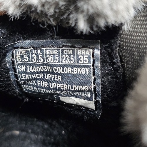 Skechers Women's Size 6.5 Wide - Black Suede Goga Mat 5 Gen Zipper Light Boots - Picture 8 of 8