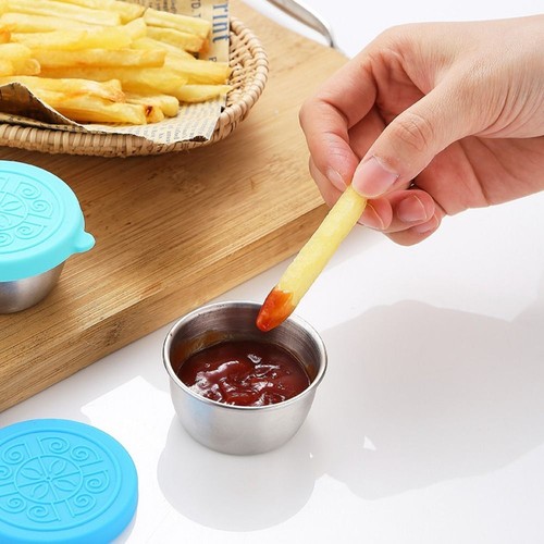Leakproof Snack Dipping Dish Sushi Condiment Containers For Home - Picture 6 of 22