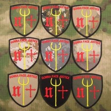 DEVGRU NSWDG SEAL TEAM Gonna Face Justice Morale Embroidery Patch