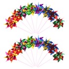 20 Pcs Small Plastic Pinwheel Windmill Toys For Garden Yard