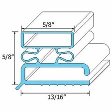 Traulsen Gasket 341-21461-00  6 7/8" X 23 3/8" Rubber R Type