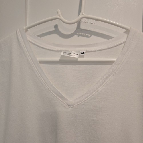 Prairie Cotton weiß 100% Baumwolle SS V-Ausschnitt Top Gr. M (fällt groß aus, plz lesen) - Bild 4 von 12